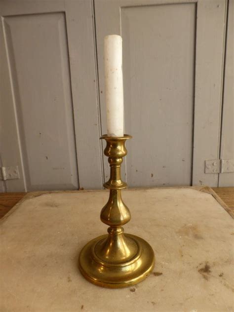 Antique 18th Century Heavy Brass Singleton Candlestick Etsy