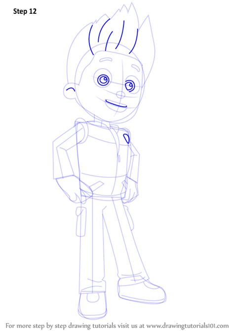 Learn How To Draw Ryder From Paw Patrol Paw Patrol Step By Step The