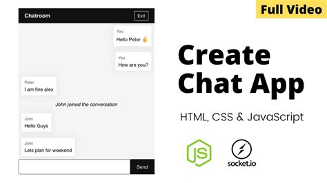 Create Real Time Chat App Using Html Css Javascript Nodejs And Socket
