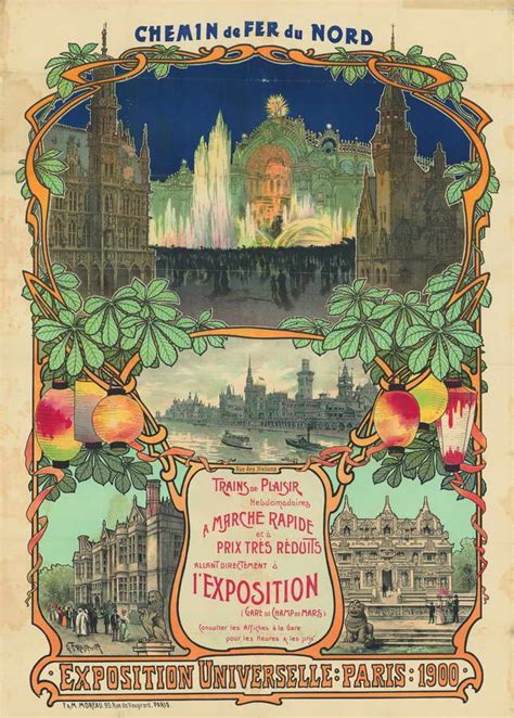 Affiche De Lexposition Universelle à Paris 1900 En 2019 Exposition