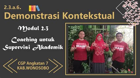 A Demonstrasi Kontekstual Modul Coaching Untuk Supervisi