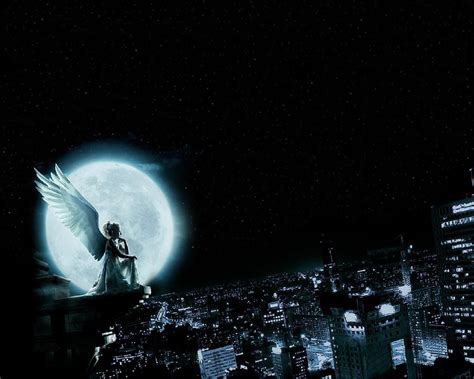 Looking for the best wallpapers? fantasy Art, City, Angel, Moon Wallpapers HD / Desktop and ...