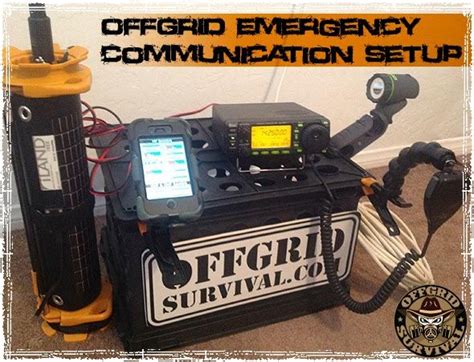 An Emergency Communication Setup Is Shown In This Ad For The Fgrd Survival Company