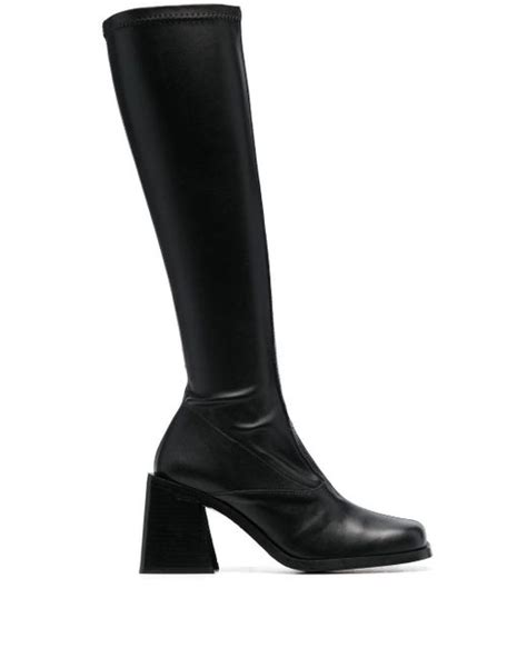 Justine Clenquet Leather Eddie Block Heel Boots In Black Lyst