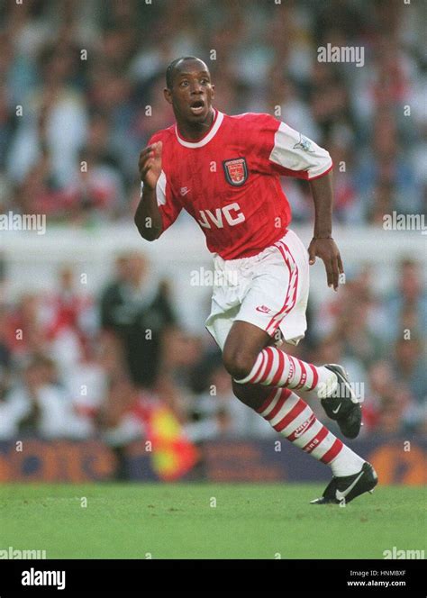 Ian Wright Arsenal Fc 11 August 1995 Stock Photo Alamy