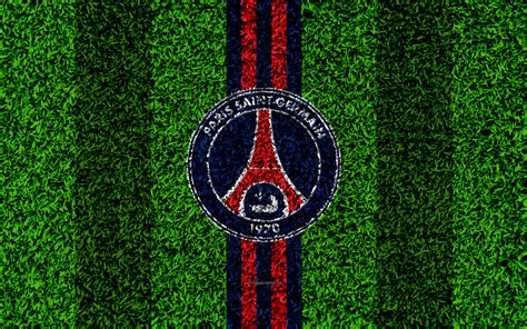 Welcome on the psg esports official website ! Download wallpapers Paris Saint-Germain, 4k, football lawn, PSG, logo, French football club ...