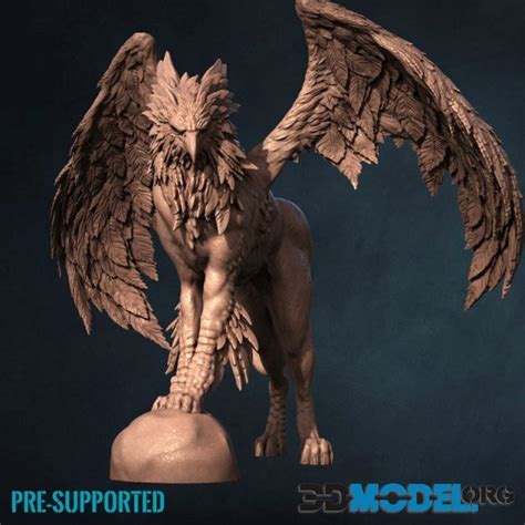 3d Model Print My Minis Hippogriff Printable