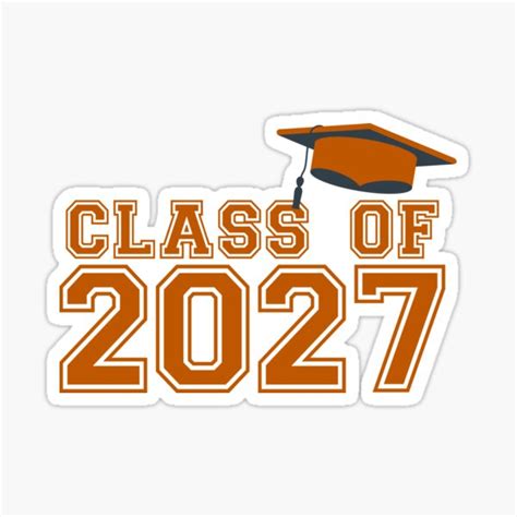Class Of 2027 Graduation Sticker By Innovateodyssey Redbubble