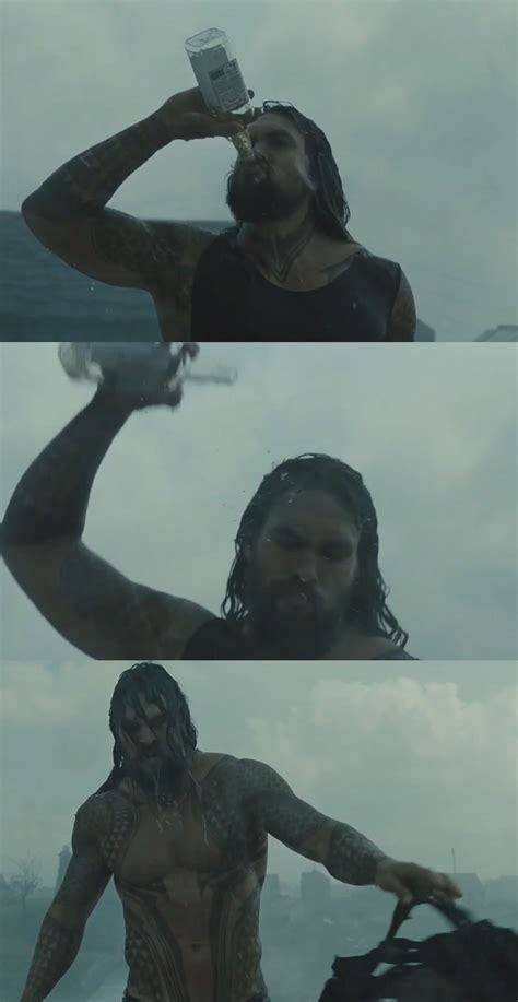 In Zack Snyders Justice League Aquaman Despite Being The Protector Of The Ocean Throws A