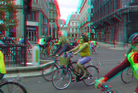 London Skyride 2010 In Anaglyph 3d Stereo Red Cyan Glasses To View A