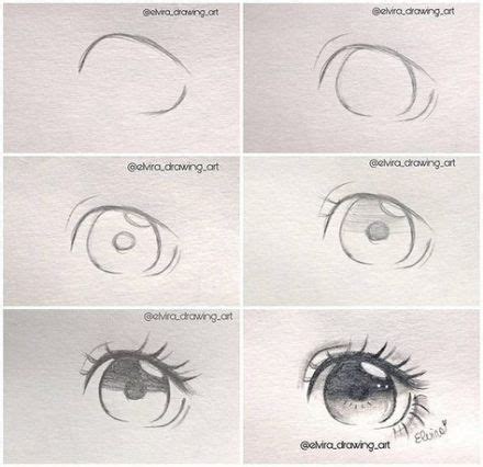 Drawing Step By Step Anime Manga Eye Tutorial 37+ Ideas | Anime