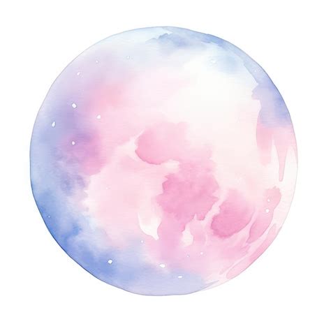 Premium Ai Image Moon Pastel Watercolor Style Moon Clipart