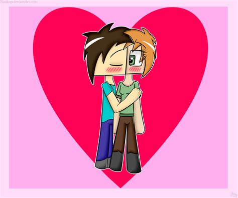 Minecraft Steve Kissing Alex ~ Lego Minecraft Survival 27 Giblrisbox Wallpaper