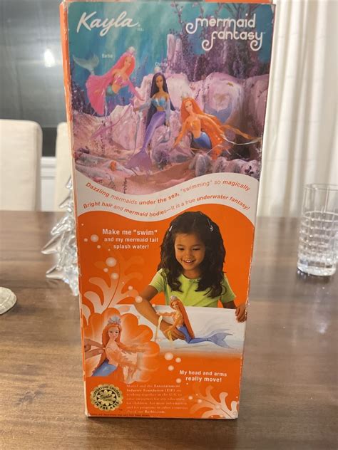 2002 new rare barbie mermaid fantasy kayla orange hair nrfb read ebay