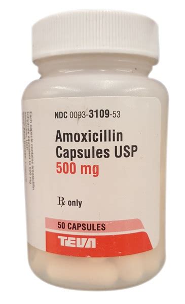 Amoxicillin 500mg 50 Capsules