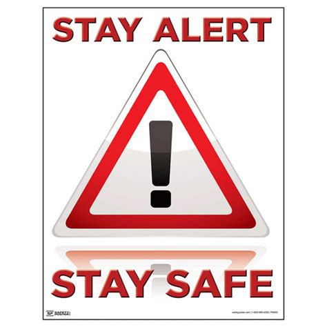 Safety Poster Stay Alert Stay Safe Cs247991