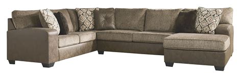 Abalone Chocolate Right Chaise Sectional By Signature Design By Ashley