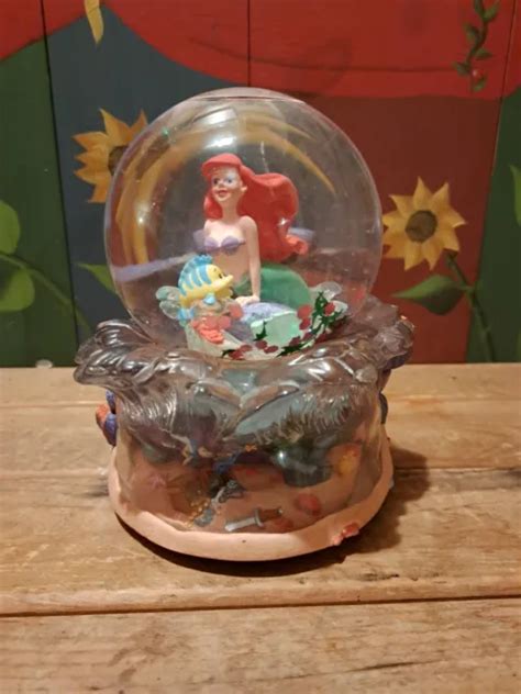 Vtg Disney The Little Mermaid Snow Globe Musical Song Under The Sea 39 99 Picclick