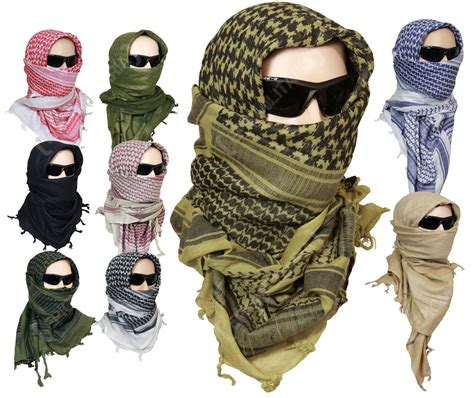 clothes shoes and accessories 100 cotton shemagh head scarf military wrap desert keffiyeh arab