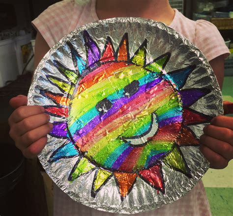 Foil And Sharpie Suns Art Projects For Kids