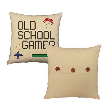 Video Game Sofa Pillows Old School Gamer Accent Throw