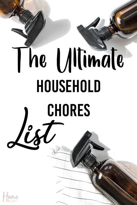 The Ultimate Household Chores List Artofit