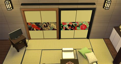Fayestashoji Fusuma Wood Doors I Needed Some Poponopun Sims 4