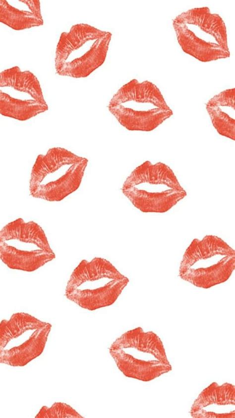 Vintage Red Lips Wallpaper Wallpaper Aesthetic