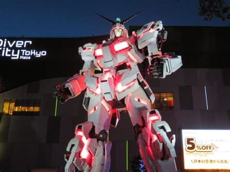 実物大ユニコーンガンダム立像の変形時間と演出一覧 お台場 ...