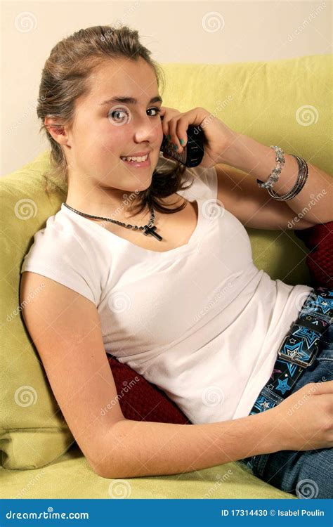 Teen Talking On Phone Stock Photo Image Of Babe Pretty