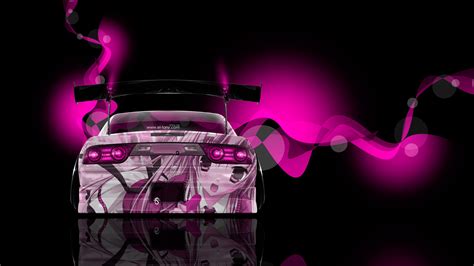 Download the background for free. 4K Nissan 180SX JDM Back Anime Aerography Car 2014 | el Tony