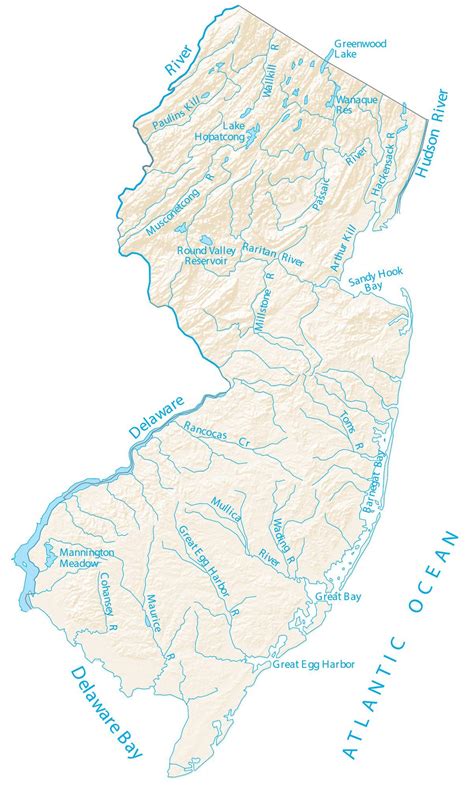 New Jersey Mapas Para Imprimir Y Descargar Estados Unidos