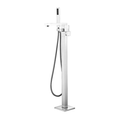 The shower head i chose has a removable hand shower, so we can rinse off after soaking in the tub without draining it first. Jade Bath Kimmi Single-Handle Floor-Mounted Roman Tub ...