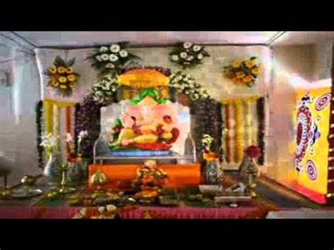 Schedule decorations based on country, day and timings. Ganpati Festival Decoration Ideas Home - YouTube