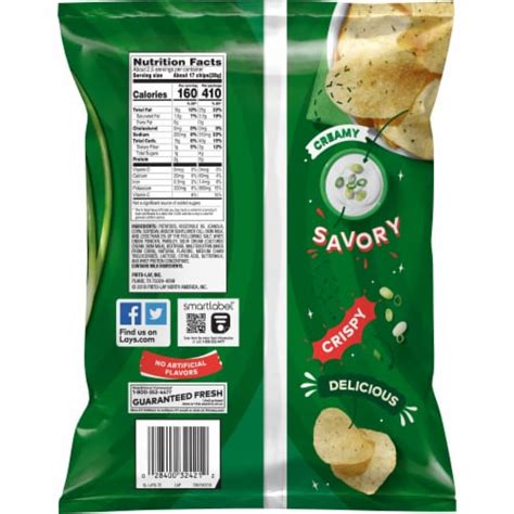 Lays Sour Cream And Onion Potato Chips 263 Oz Kroger