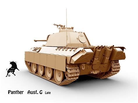 Panther Ausf G Late Modelo 3D 180 Fbx Obj Max Free3D