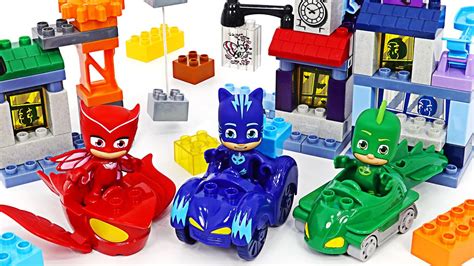 Pj Masks Lego Block Catboy Gekko Owlette Vehicles Go Dudupoptoy