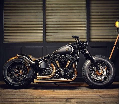 Black And Gold Motorcycle Harley Softail Harley Softail Slim Harley