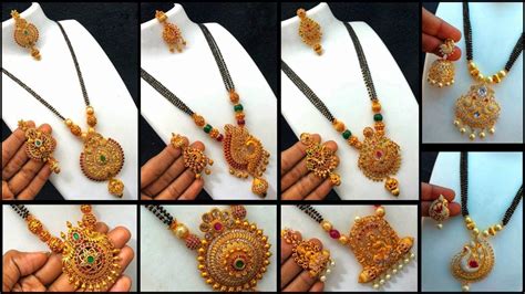 Gold black beads mangalsutra in multiple chains: Latest Gold Mangalsutra Designs | Gold Mangalsutra ...