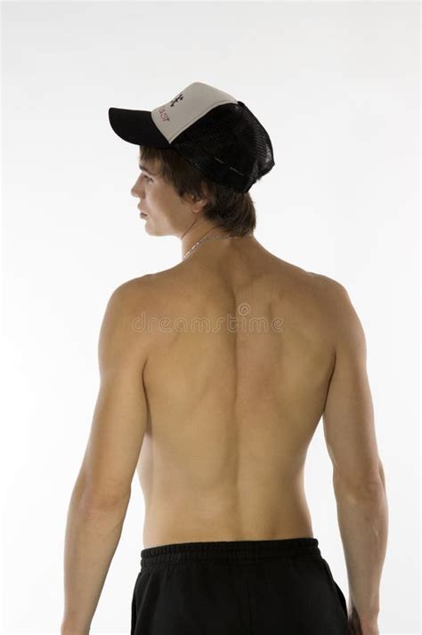 Naked Waist Young Athlete With Sporty Cap Stock Image Image Of Young
