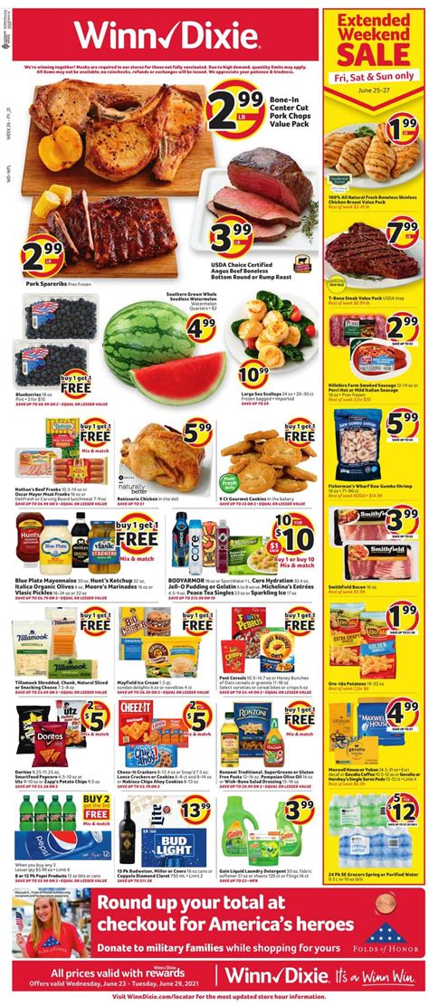 Winn Dixie Ad Circular - 06/23 - 06/29/2021 | Rabato