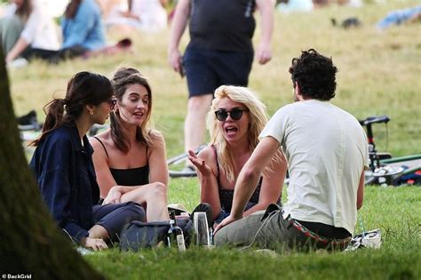 Lily James And Billie Piper Defy Social Distancing For Picnic Daily