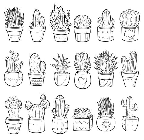 Cactus Coloring Pages Coloring Pages To Print For Free