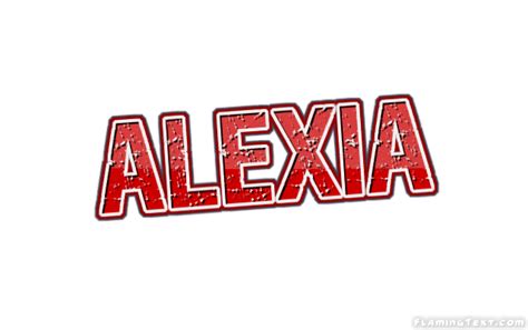 Alexia Лого Бесплатный инструмент для дизайна имени от Flaming Text