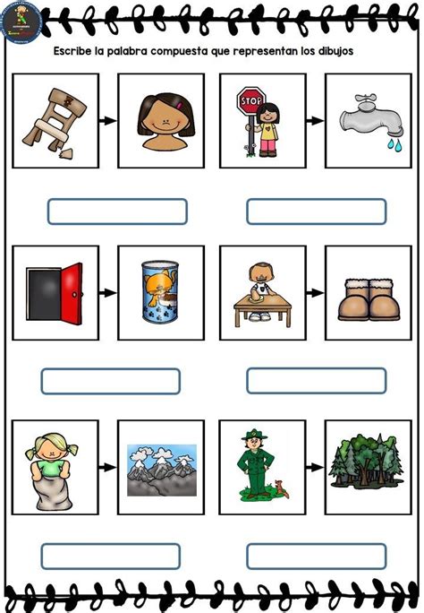 El juego infantil mantiene el interés por el aprendizaje, ayuda a fomentar la imaginación, creatividad y fantasia en los niños, enseña valores y emociones. Fichas para trabajar las palabras compuestas. Con estas ...