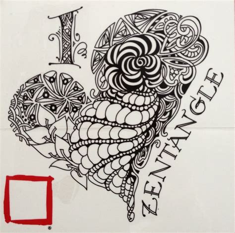 I Love Zentangle Art Drawing And Creating It And Admiring Others