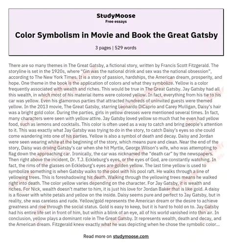 ⚡ List of symbols in the great gatsby. Symbolism in The Great Gatsby