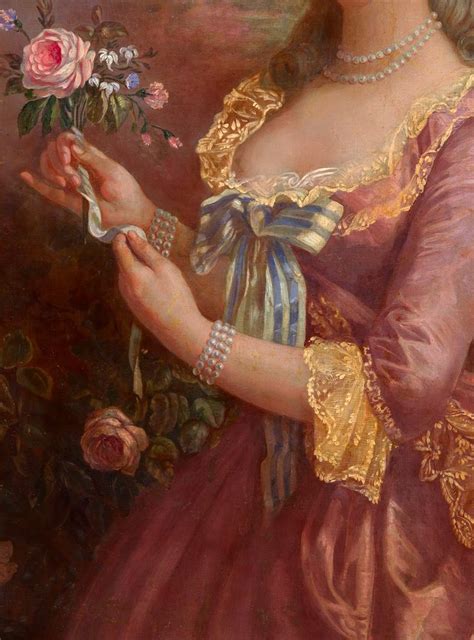 Detail Portrait Of Queen Marie Antoinette Of France After