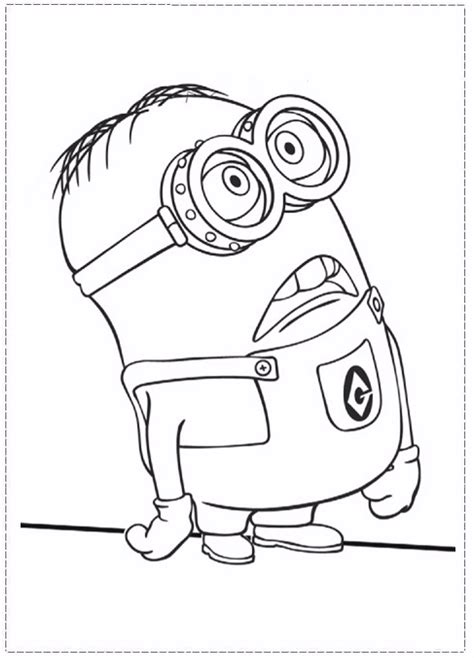 3 Cute Minions Coloring Pages