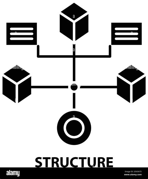 Structure Icon Black Vector Sign With Editable Strokes Concept